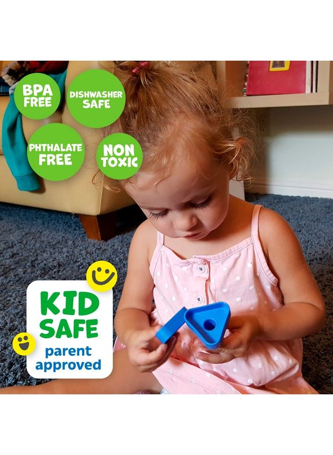 Skoolzy مجموعة مكونة من 12 قطعة من Nuts And Bolts، ألعاب جذعية للعلاج المهني الحسي للأطفال الصغار، تنمي المهارات الحركية الدقيقة للأولاد والبنات من سن 2+، تتضمن كتابًا إلكترونيًا للسفر، 12 قطعة - Image 5