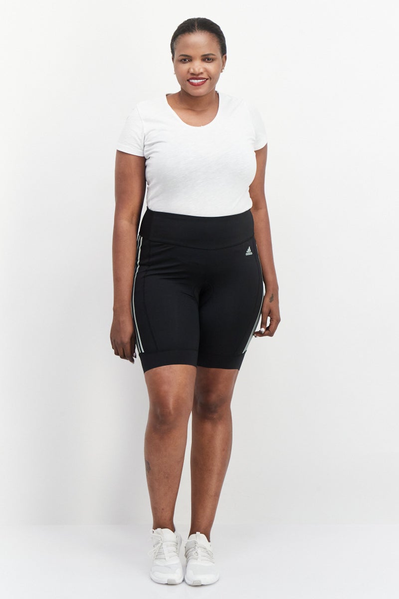 Adidas Women Plus Size Brand Logo Training Shorts, Black Combo - Image 3