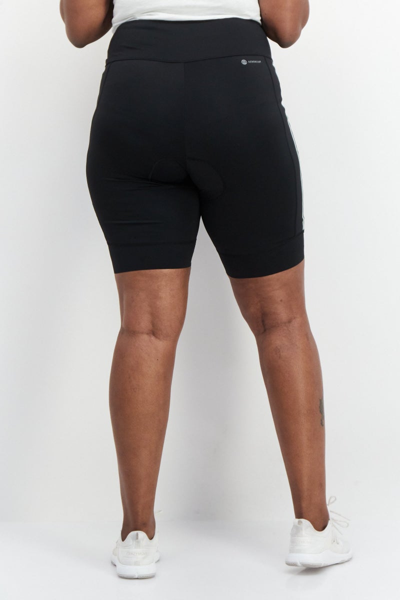 Adidas Women Plus Size Brand Logo Training Shorts, Black Combo - Image 4