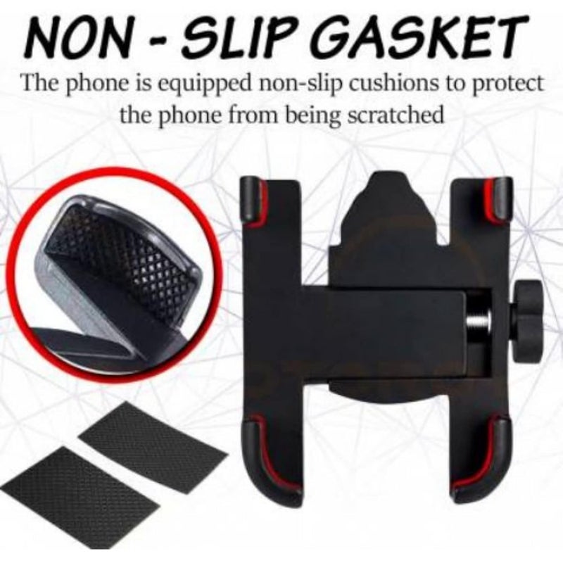 SKYCELL Metal Mobile Holder for Bikes or Bike Mobile Holder for Maps and GPS Navigation, one Click Locking, Firm Gripping, Anti Shake and Stable Cradle Clamp with 360° Rotation Bicycle Phone Mount - Image 5