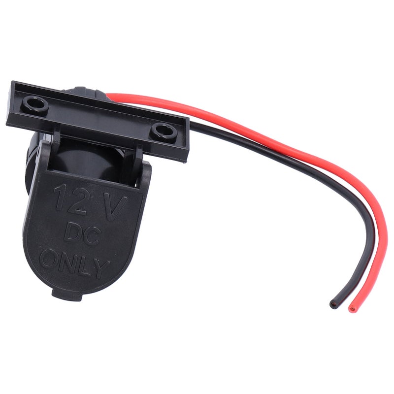 Car Cigarette Lighter Female Socket with Bracket Plastic for 12V Automobile Motorcycle - Image 4