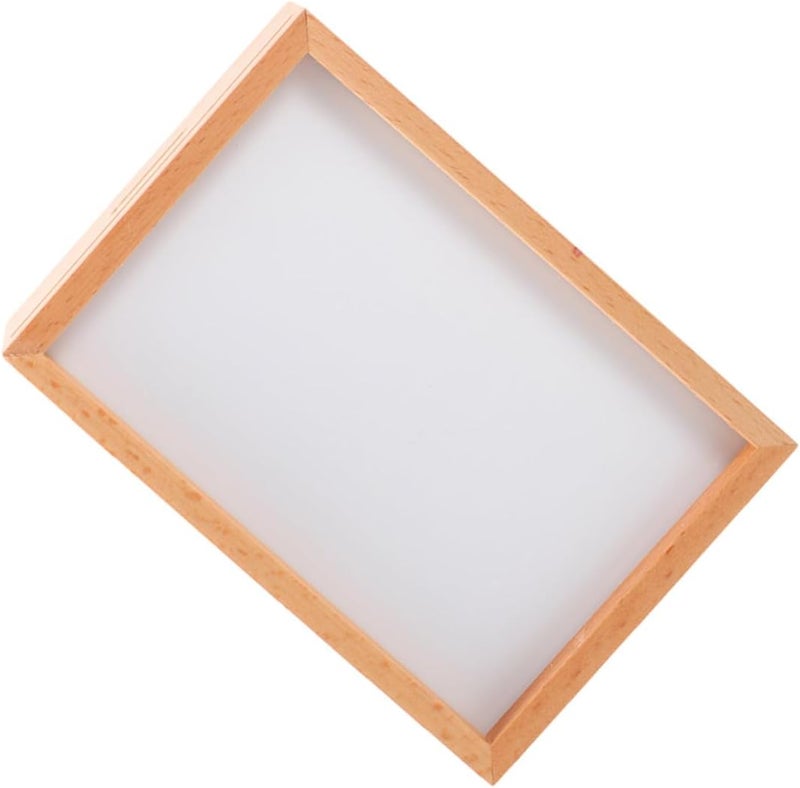 Wooden Photo Frame with Dried Flower Display 7-inch Hollow 3d Shadow Box Frame for Desktop Artworks and Botanical Specimens Home Décor - Image 1