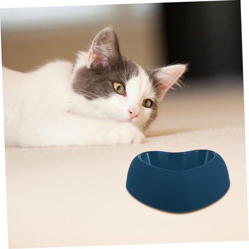 2Pcs Blue Green Heart Shaped Slow Feeder Pet Bowls For Dogs And Cats Food Water - Image 3