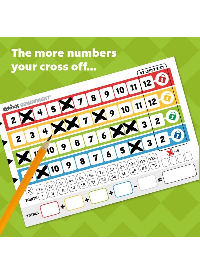 Gamewright - Qwixx: The frantic dice rolling game that everyone plays at once! For ages 8+, 2-5 players, from Gamewright - Image 1