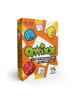 Gamewright Qwixx: The frantic dice rolling game that everyone plays at once! For ages 8+, 2-5 players, from Gamewright  - Image 1