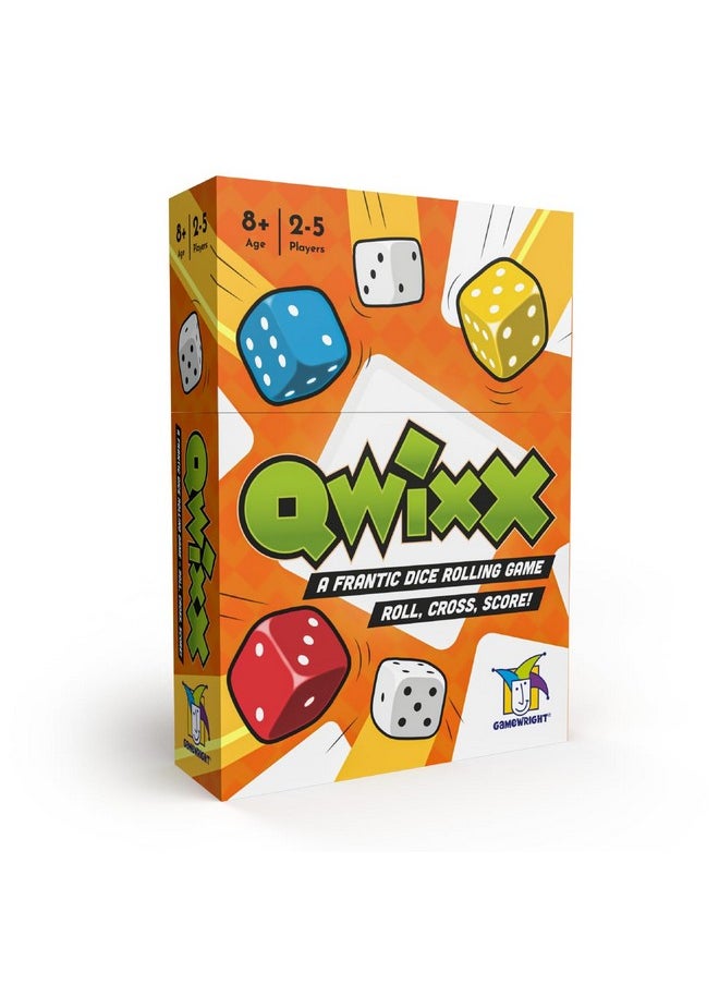 Gamewright - Qwixx: The frantic dice rolling game that everyone plays at once! For ages 8+, 2-5 players, from Gamewright - Image 1