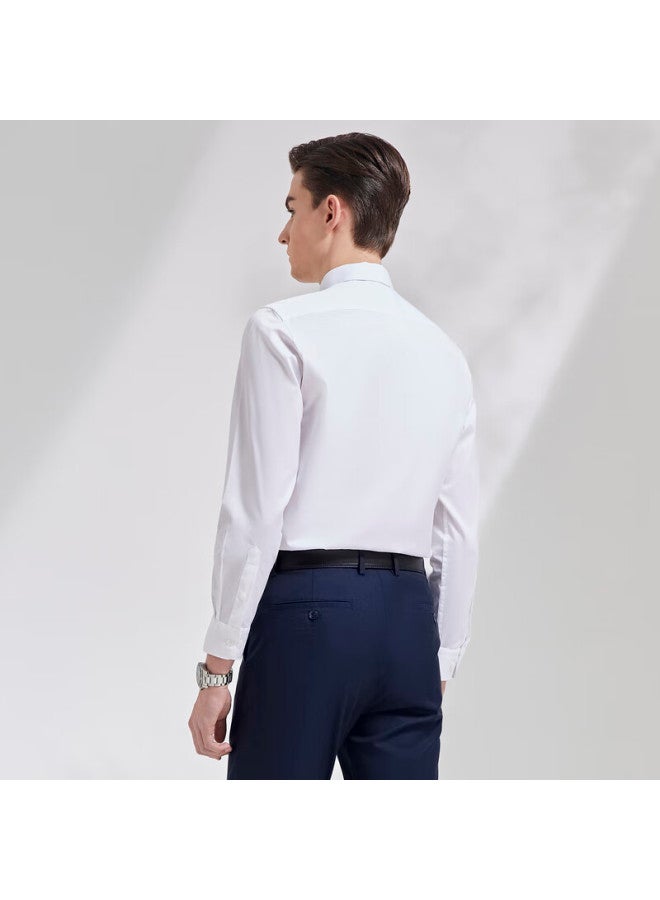 YOUNGOR Yagor spring And Autumn Business Casual Skin-friendly Comfortable Long Sleeve Shirt Easy To Care For Commuting White 40 - Image 4