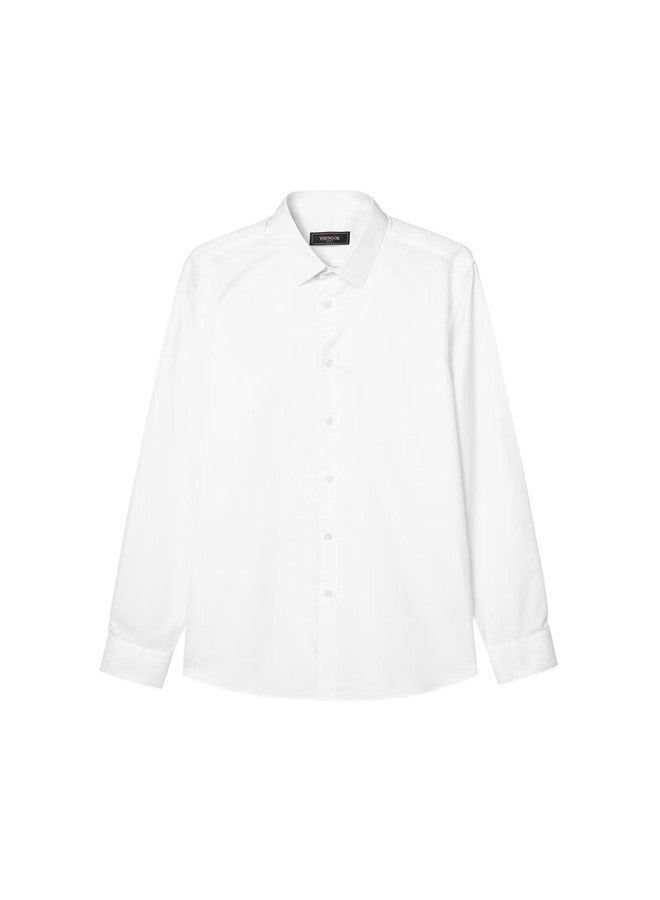 YOUNGOR Yagor spring And Autumn Business Casual Skin-friendly Comfortable Long Sleeve Shirt Easy To Care For Commuting White 40 - Image 5