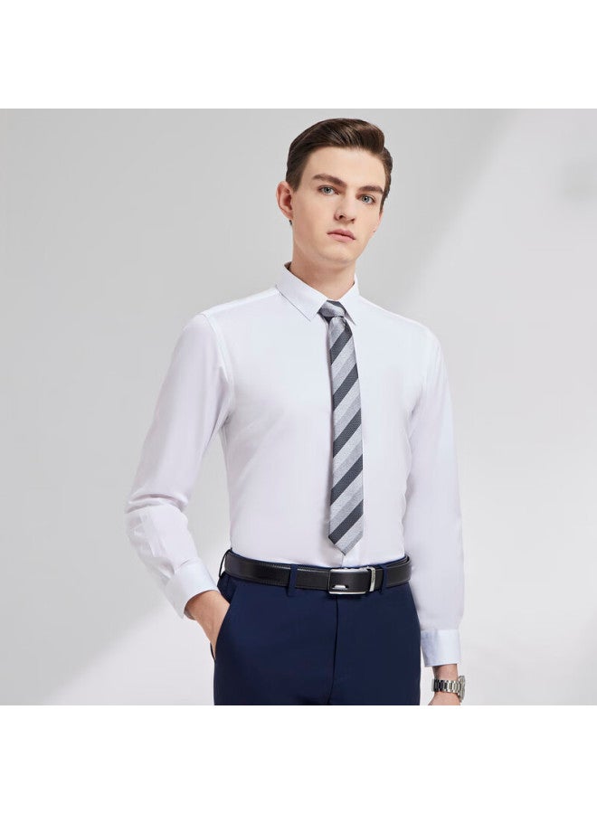 YOUNGOR Yagor spring And Autumn Business Casual Skin-friendly Comfortable Long Sleeve Shirt Easy To Care For Commuting White 40 - Image 1