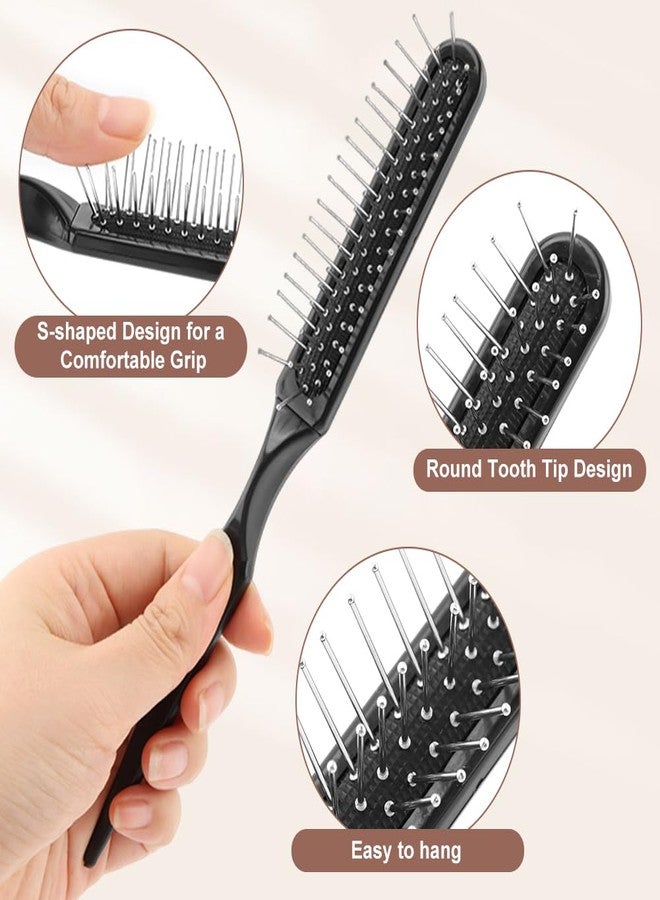 Kryslanix 3Pcs Wig Brush Comb Set,Loop WigBrush,Professional Hair Extension Brush,Wide-Tooth and Edge Combs,for Human Wigs and Synthetic Extension Hair - Image 4