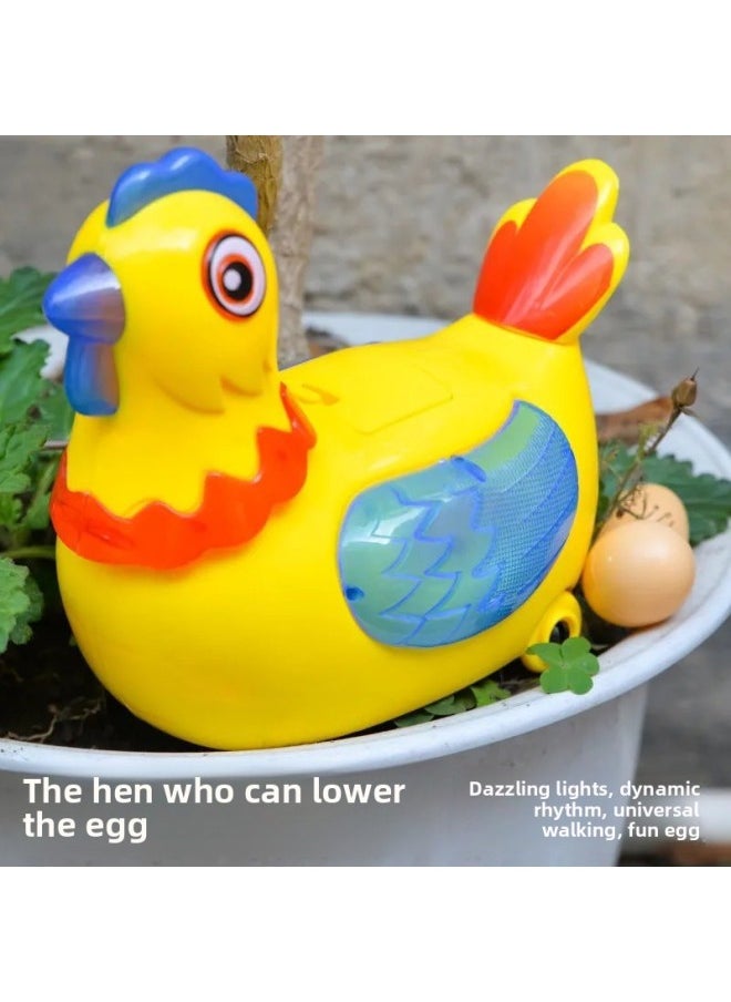 Walking, Laying Eggs, Laying Eggs, Singing Little Hen, Cock, Electric Universal Children's Baby Educational Toys For Boys And Girls-Color:Egg Chicken Upgrade Early Education + 6 Eggs [color Box] + General Electric  - Image 2