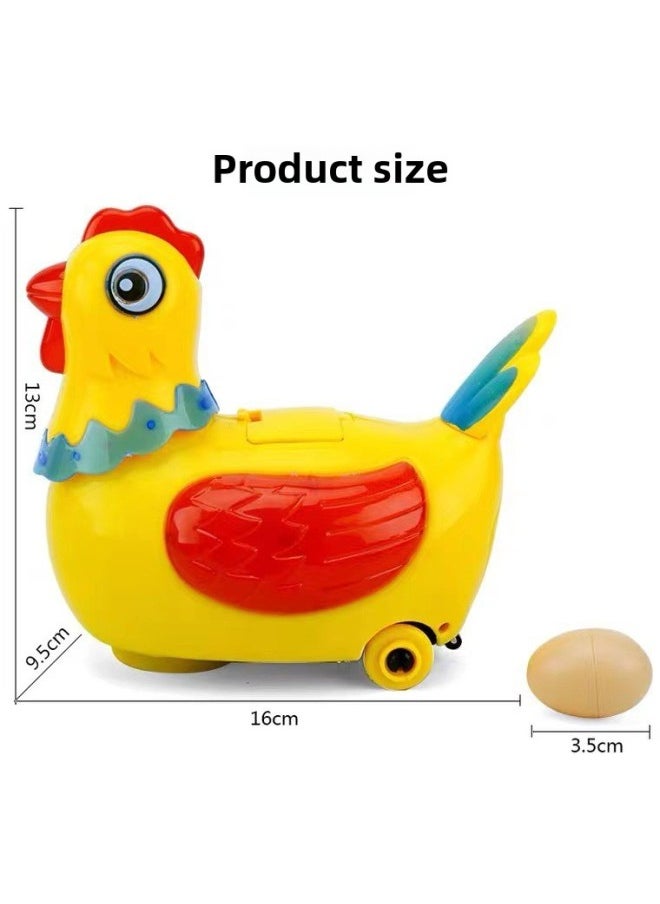 Walking, Laying Eggs, Laying Eggs, Singing Little Hen, Cock, Electric Universal Children's Baby Educational Toys For Boys And Girls-Color:Egg Chicken Upgrade Early Education + 6 Eggs [color Box] + General Electric  - Image 4