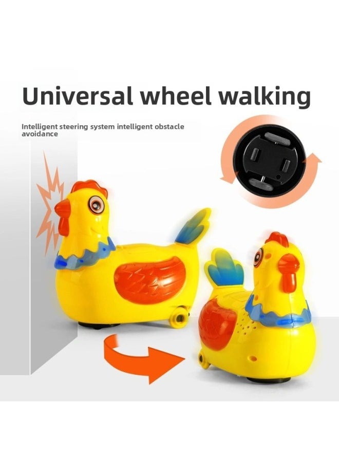 Walking, Laying Eggs, Laying Eggs, Singing Little Hen, Cock, Electric Universal Children's Baby Educational Toys For Boys And Girls-Color:Egg Chicken Upgrade Early Education + 6 Eggs [color Box] + General Electric  - Image 3