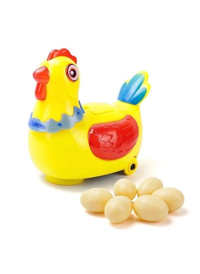 Walking, Laying Eggs, Laying Eggs, Singing Little Hen, Cock, Electric Universal Children's Baby Educational Toys For Boys And Girls-Color:Egg Chicken Upgrade Early Education + 6 Eggs [color Box] + General Electric  - Image 5