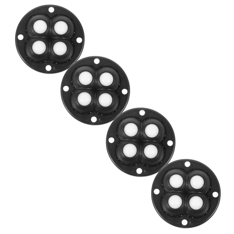 4Pcs Self Adhesive Swivel Caster Wheels Noiseless Ball Casters for Storage Boxes Trash Cans Easy Stick Installation - Image 1