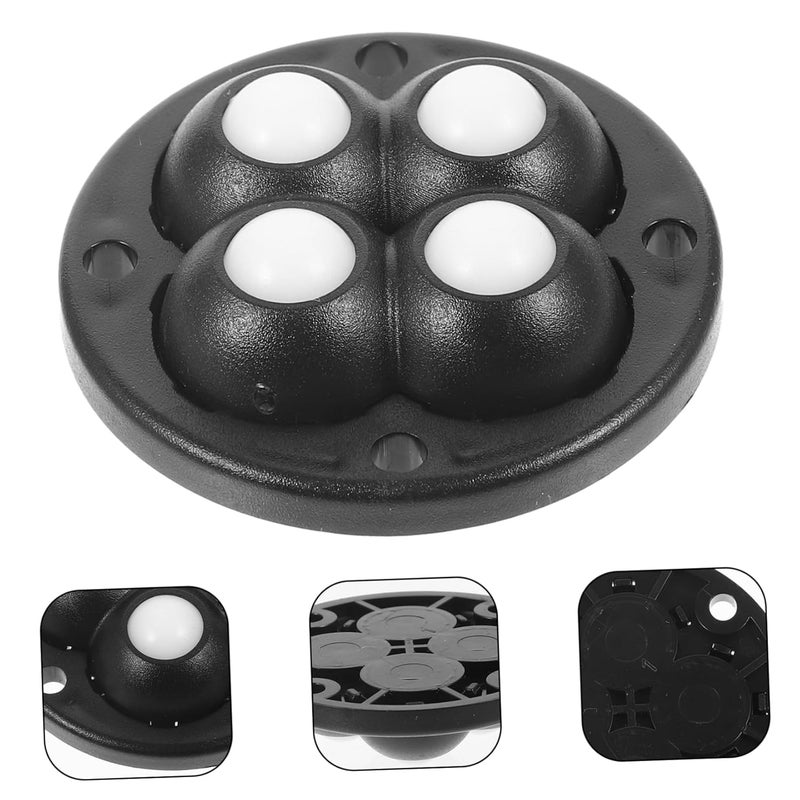4Pcs Self Adhesive Swivel Caster Wheels Noiseless Ball Casters for Storage Boxes Trash Cans Easy Stick Installation - Image 4