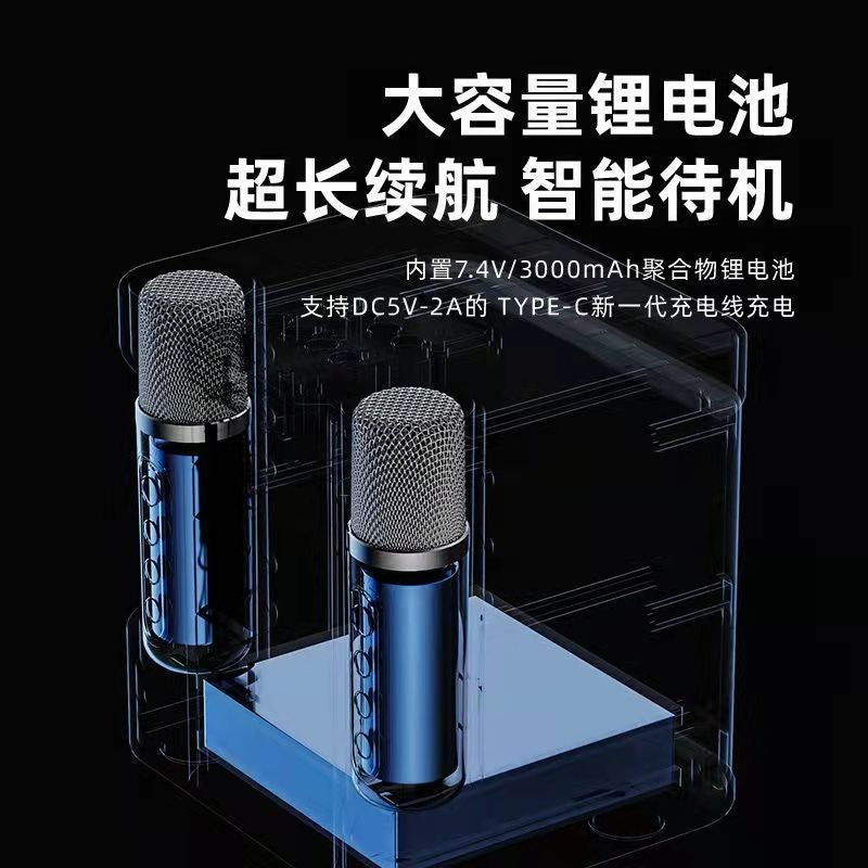 Portable Bluetooth Speaker Home Wireless Karaoke Audio With Microphone Can Be Used For Outdoor Singing Home Ktv - Image 4