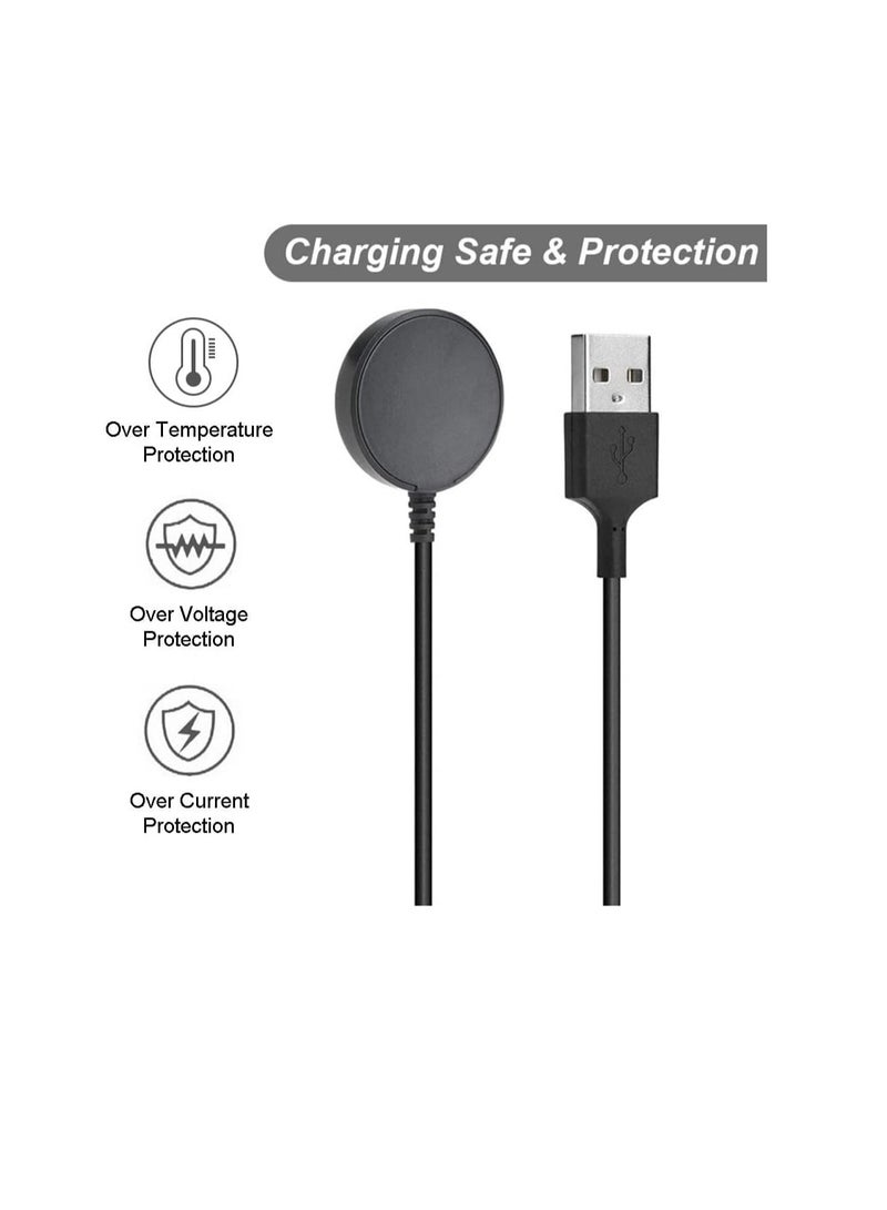 1Pack for Samsung Watch Charger Compatible with Galaxy Watch 7/6/6 Classic/5/5 Pro/4/4 Classic/3/Active Ultra/FE Galaxy Watch Charger USB Magnetic Wireless Charging for Samsung Galaxy Watch-3.3ft - Image 1