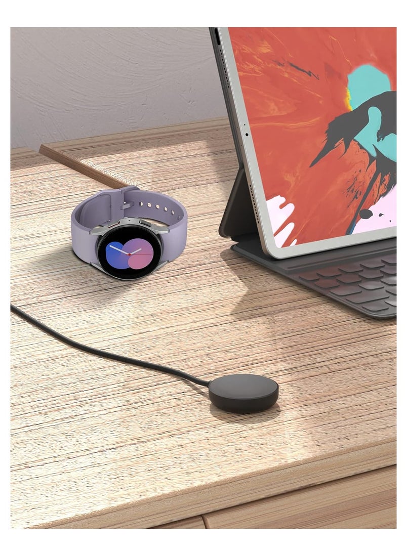 1Pack for Samsung Watch Charger Compatible with Galaxy Watch 7/6/6 Classic/5/5 Pro/4/4 Classic/3/Active Ultra/FE Galaxy Watch Charger USB Magnetic Wireless Charging for Samsung Galaxy Watch-3.3ft - Image 5