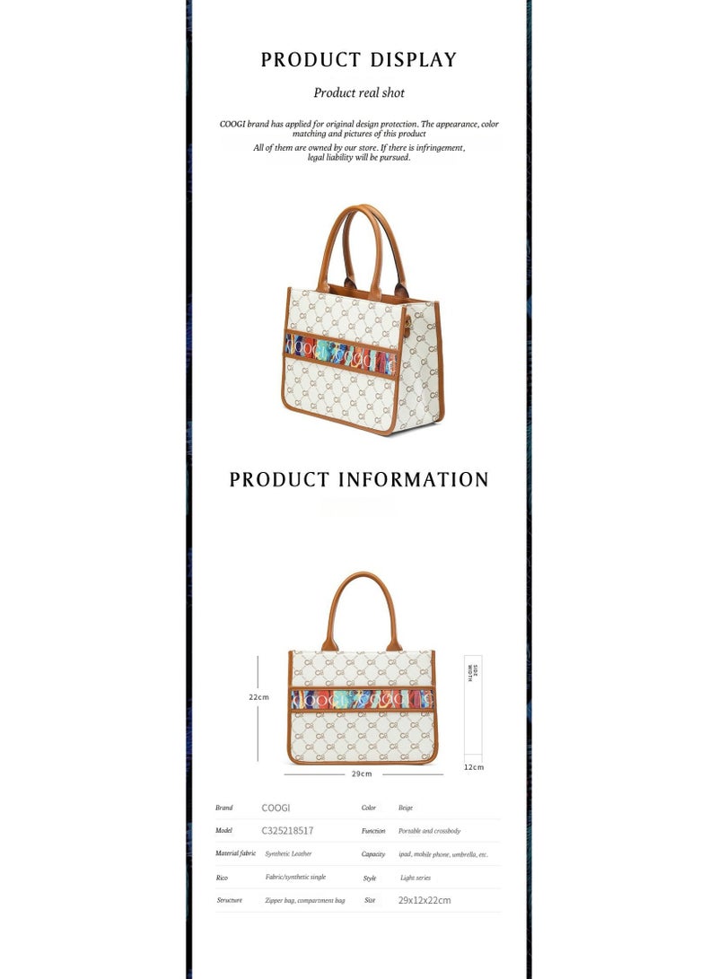 COOGI new style handbag, crossbody bag, large capacity tote bag, luxury women's bag - Image 2