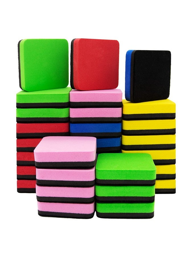 OWLKELA 30 Pack Whiteboard Eraser For Kids And Adults, Magnetic Whiteboard Eraser For Cleaning Dry Erase Markers On Magnetic Soft Whiteboard, Glass Whiteboard And Dry Erase Board - Image 1