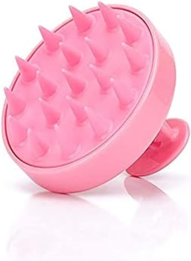 Rosarden Rosarden Soft Silicone Bristles Anti Dandruff Scalp Exfoliator Brush for Wet and Dry Hair (Random Color) 