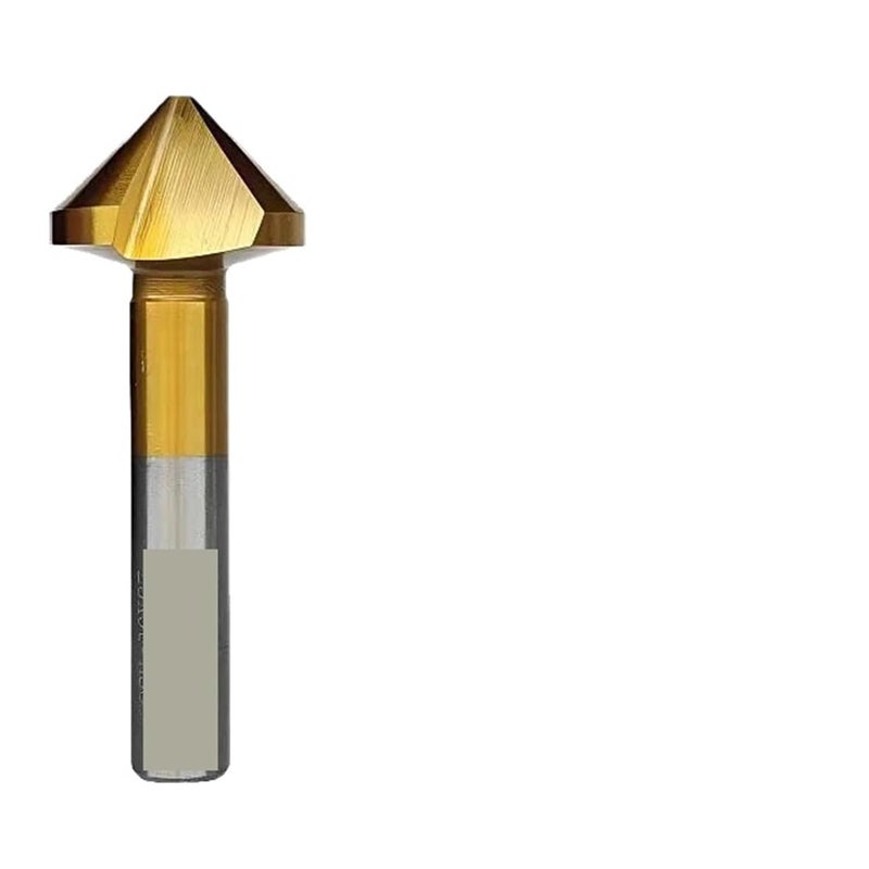 Titanize 40MM 1 Flute Round Chamfering Cutter 90 Degree Countersink High Speed Steel Deburring Tool - Image 1