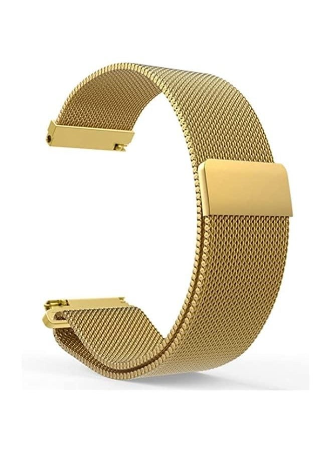 Generic - Band 20mm Milanese Stainless Steel Replacement Watchband for Amazfit GTS/Amazfit GTS 2 Gold - Image 1