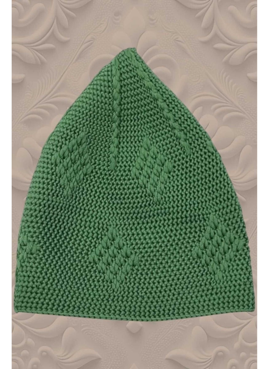 Hızırım Woven Knitted Patterned Skullcap Quality Prayer Cap  - Image 2