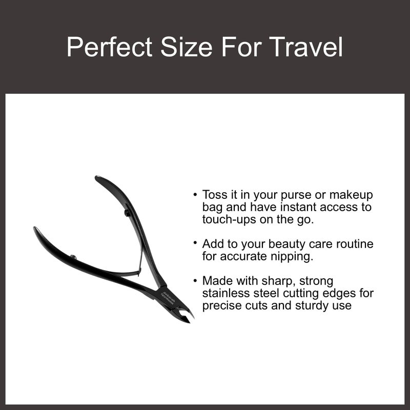 Deborah Lippmann Professional Stainless Steel Cuticle Nippers for Manicure and Pedicure - Image 3