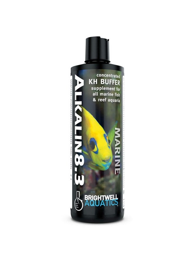 برايت ويل أكواتيكس - Brightwell Aquatics - مكمل غذائي مركّز من Alkalin8.3 KH Buffer - لجميع أحواض الأسماك البحرية والشعاب المرجانية - معالجات مياه أحواض السمك، 67.6 أونصة سائلة - Image 1