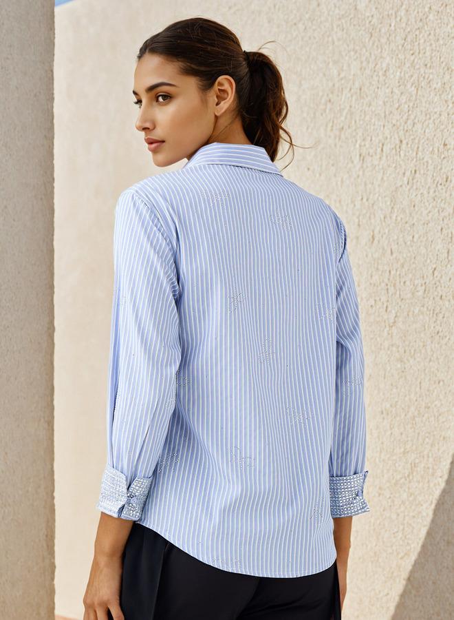 تواكستريمز قميص مزين بخطوط - Image 3