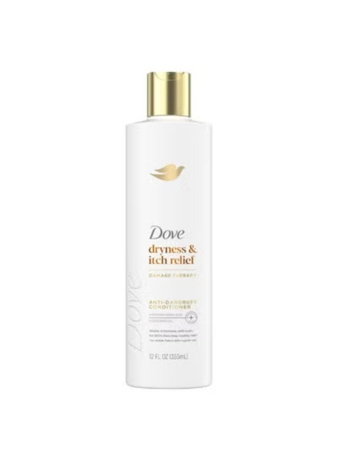 دوف بلسم ديرما لعلاج جفاف فروة الرأس المتقشرة والحكة مع البيريث، بلسم مضاد للقشرة 355 مل