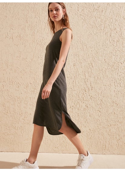 trendyol - High Low Textured Dress - Image 1