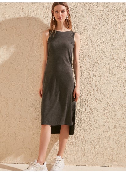 trendyol - High Low Textured Dress - Image 1