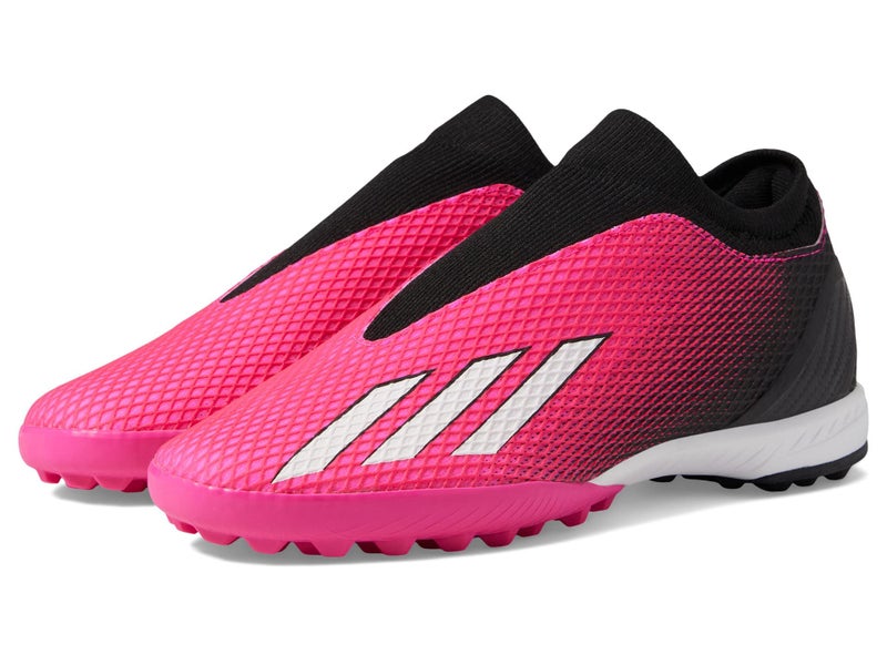 adidas Unisex X SPEEDPORTAL.3 Laceless Turf Soccer Shoe, Team Shock Pink/Zero Metallic/Black, 11.5 US Men - Image 2
