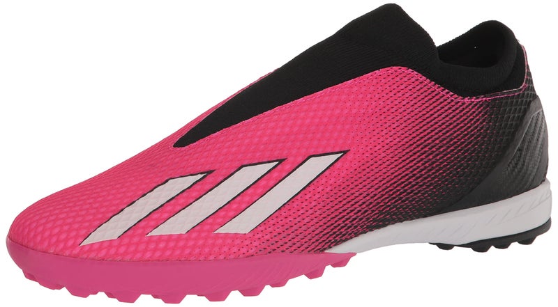 adidas Unisex X SPEEDPORTAL.3 Laceless Turf Soccer Shoe, Team Shock Pink/Zero Metallic/Black, 11.5 US Men - Image 1
