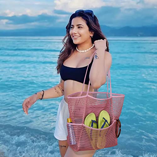 Tainehs Mesh Beach Tote Large Bag 2024 Upgrade for Women with Multiple Pockets for Beach Picnic Vacation Family Travel Swimming Waterproof Pool Bag Travel Essentials - Image 3