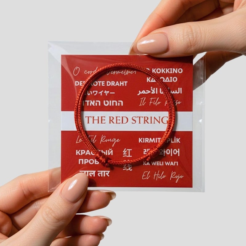 Luck Strings Red cord Bracelet for Men - Adjustable Bracelet for Women - Unisex Adult Waterproof Nylon Cord Surfer Passion protection strength Power Talisman Good Charm Energy Red of Fate Love, - Image 3