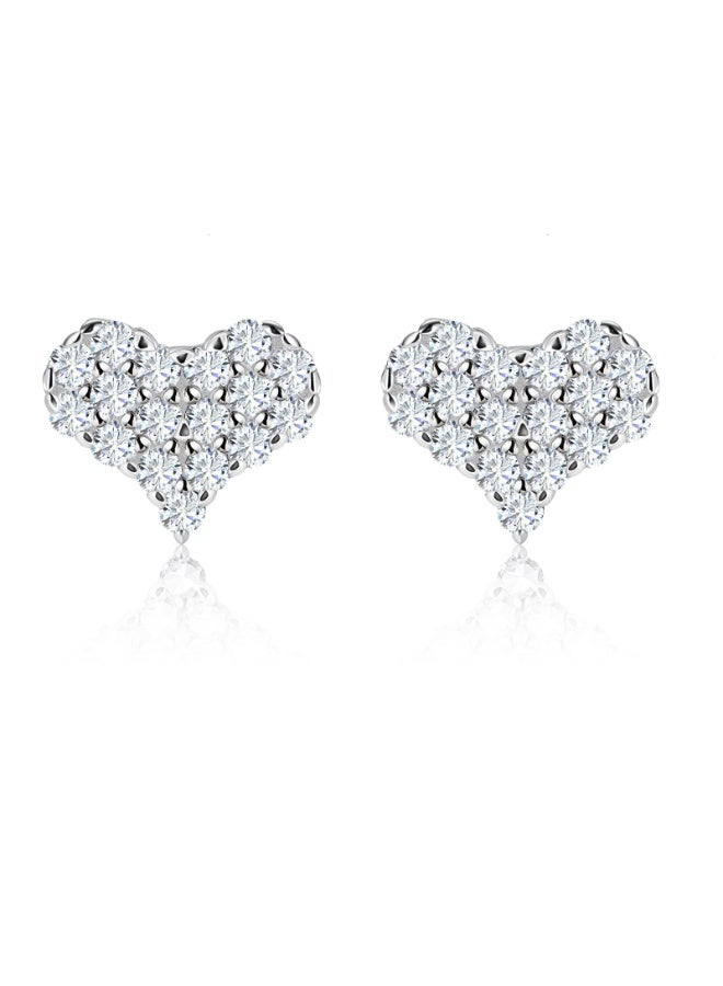 RUKYU 1CT Moissanite Earrings-925 Sterling Silver Lab Created Moissanite Earrings Studs-Moissanite Diamond Earrings for Women Birthday Anniversary Graduation  - Image 1