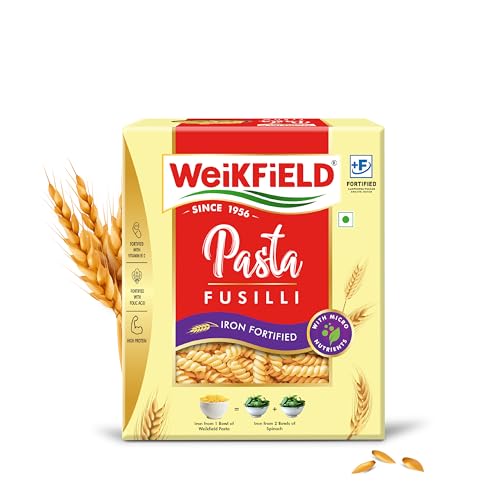 Weikfield Fusilli Pasta 400g Pouch | Healthy Pasta Made With 100% Durum Wheat Semolina | No Maida | Rich in Protein & Fibre | Non-Sticky | 100% Vegetarian - Image 1