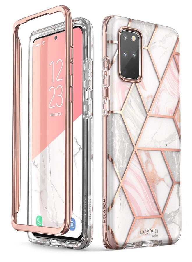 آي-بلاسون جراب i-Blason Cosmo Series لهاتف سامسونج جالاكسي S20+ بلس 5G (إصدار 2020)، جراب واقٍ أنيق لامع بدون واقي شاشة مدمج (رخامي)، Galaxy-S20Plus-Cosmo-Marble - Image 1