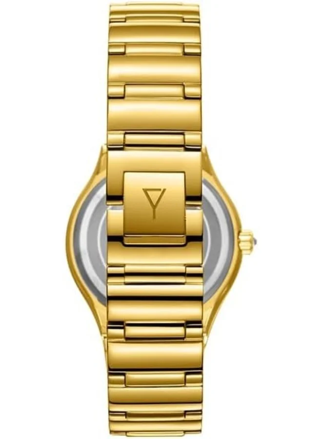 ECSTACY Women'S 6P29 Movement Watch, Multi Function Display And Stainless Steel Strap - E23608-Gbgmc, Gold