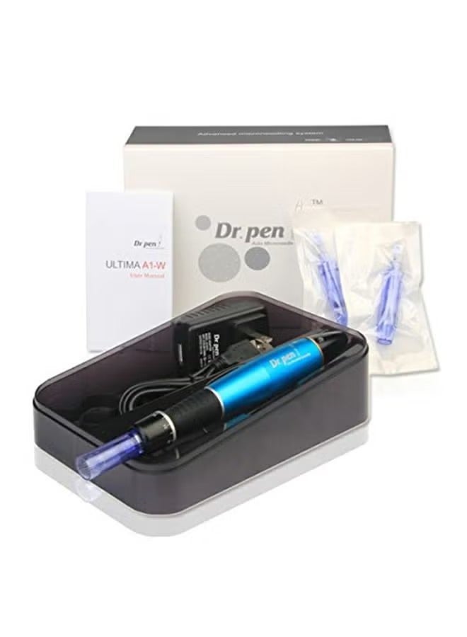 Dr.pen Electric Auto Ultima A1 Face Massage Derma Pen Blue/Black 10cm - Image 2