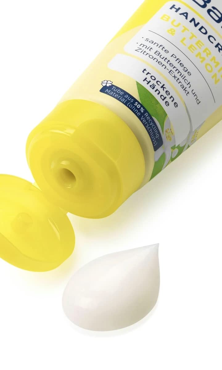 balea Hand Cream Buttermilk & Lemon with Panthenol and Olive Oil 2 x 100 ml, Germany. - Image 2