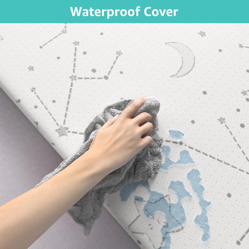 YENING Organic Cotton Pack and Play Mattress Pad Breathable 38x26 Waterproof Baby Mattress for Pack N Play Matress Topper Waterproof - Image 5