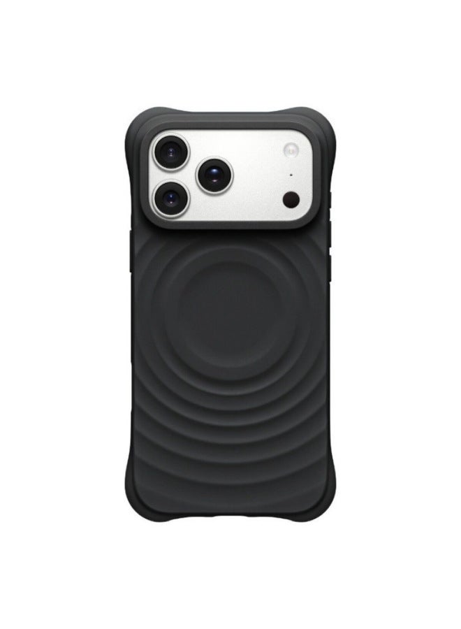 Applicable For Iphone 17 Pro Max Phone Case Apple 17 New Model Wave Liquid Silicone Magnetic Anti-fall Protective Cover