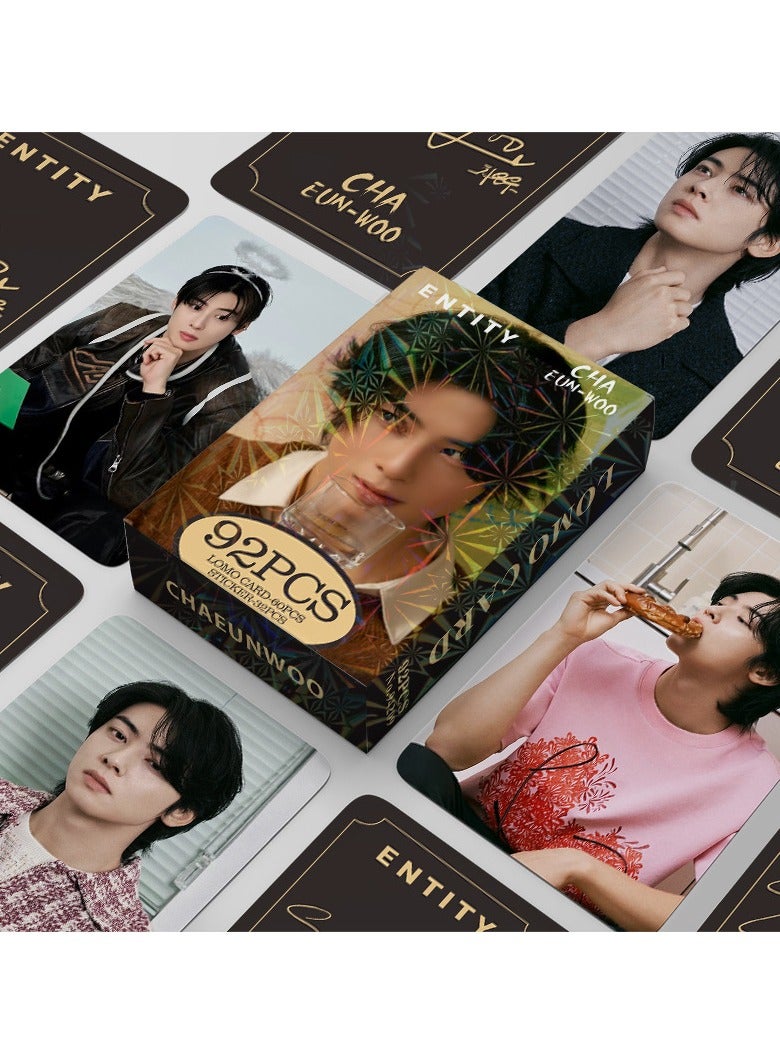 EHOME 92 Piece ChaEunWoo Lomo Card And Stickers - Image 1