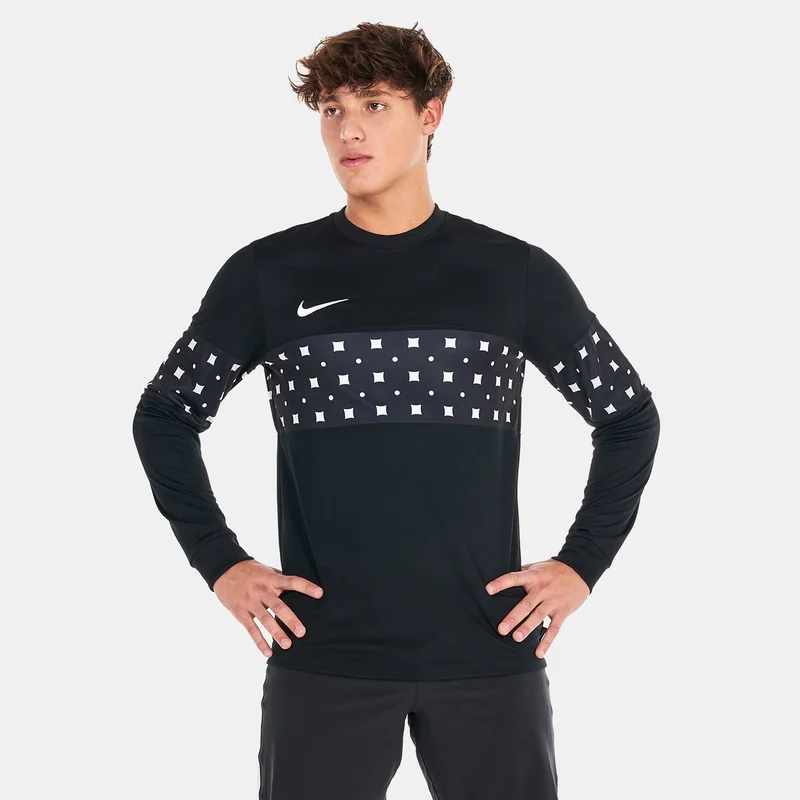 نايكي قميص كرة قدم رجالي  -  برسومات وأكمام طويلة