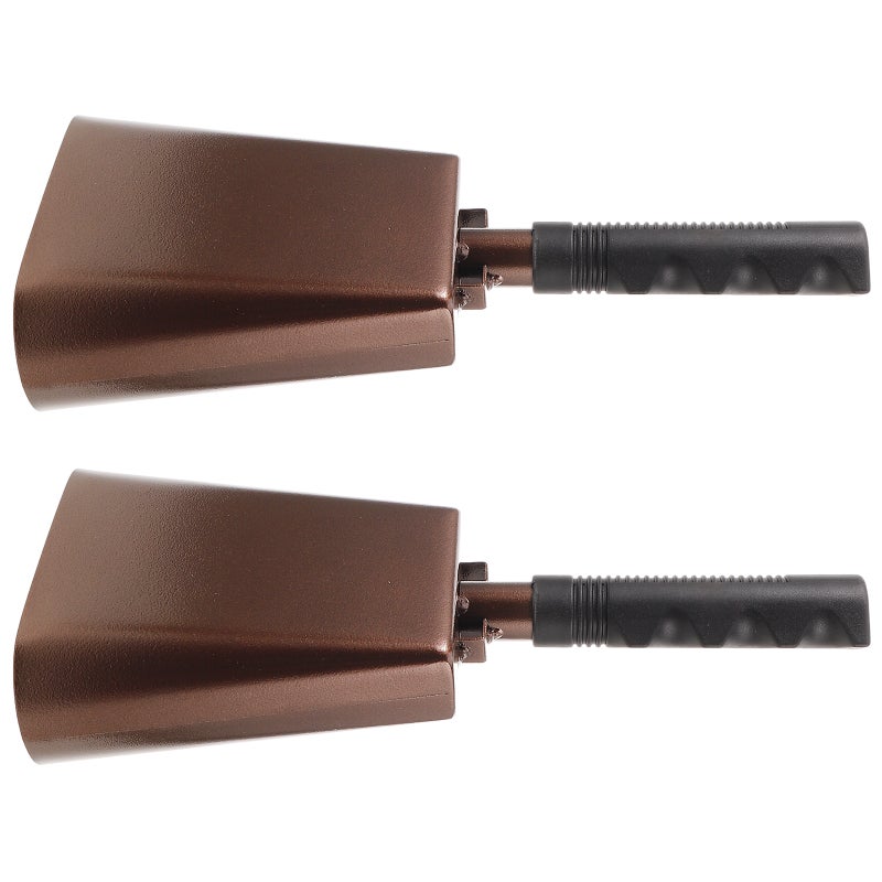 1 Pair of Cowbell Noise Maker Cowbell with Handle Events Cheering Cowbell Games Party Noise Maker - Image 1